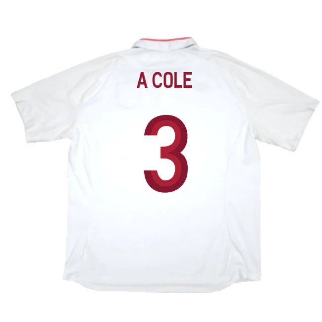 England 2012-13 Home Shirt (Very Good) (A Cole 3)