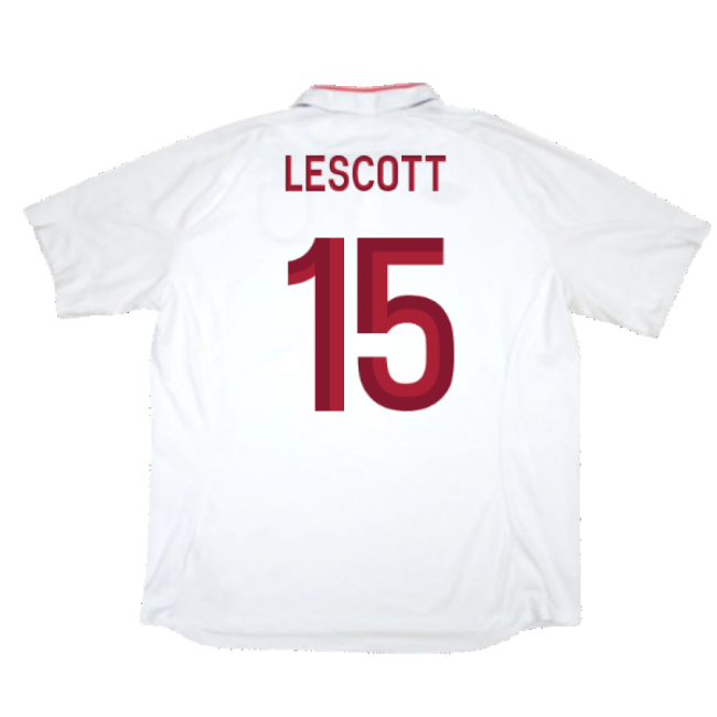 England 2012-13 Home Shirt (Good) (Lescott 15)
