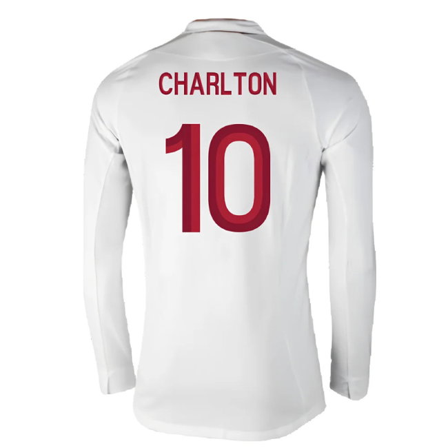 England 2012-13 Long Sleeve Home Shirt (L) (Fair) (Charlton 10)