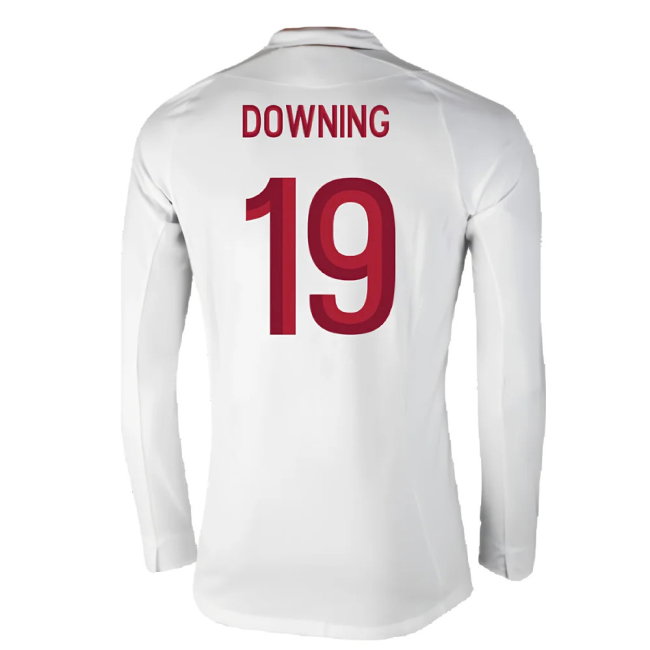 England 2012-13 Long Sleeve Home Shirt (L) (Fair) (Downing 19)