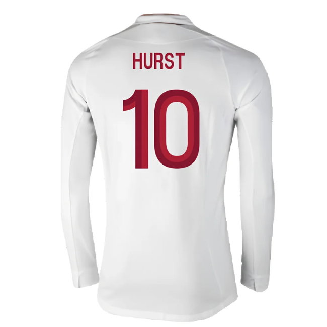 England 2012-13 Long Sleeve Home Shirt (L) (Fair) (Hurst 10)