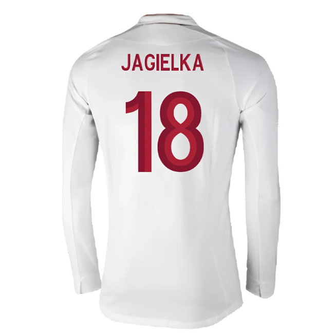 England 2012-13 Long Sleeve Home Shirt (L) (Fair) (Jagielka 18)