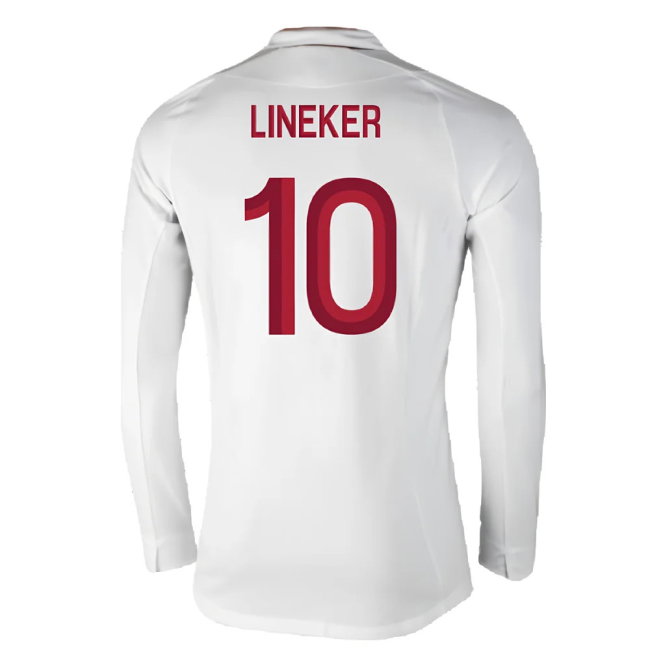 England 2012-13 Long Sleeve Home Shirt (L) (Fair) (Lineker 10)
