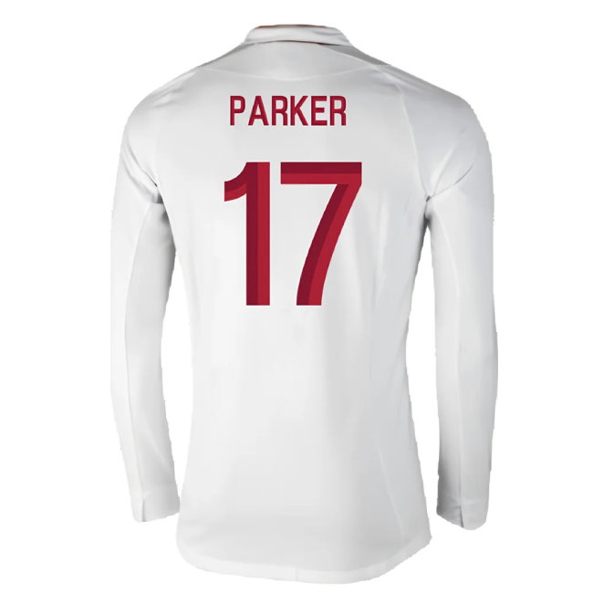 England 2012-13 Long Sleeve Home Shirt (L) (Fair) (Parker 17)