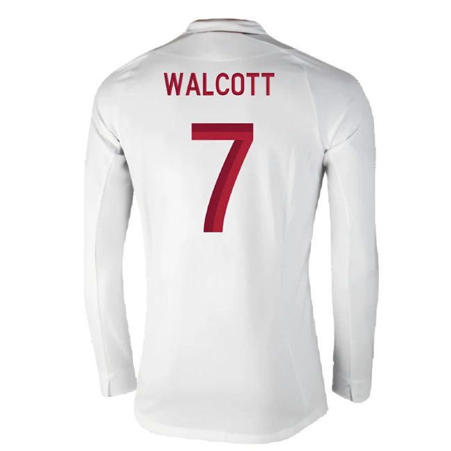 England 2012-13 Long Sleeve Home Shirt (L) (Fair) (Walcott 7)