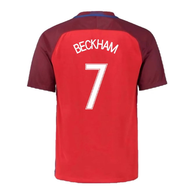 England 2016-17 Away Shirt (S) (Very Good) (Beckham 7)