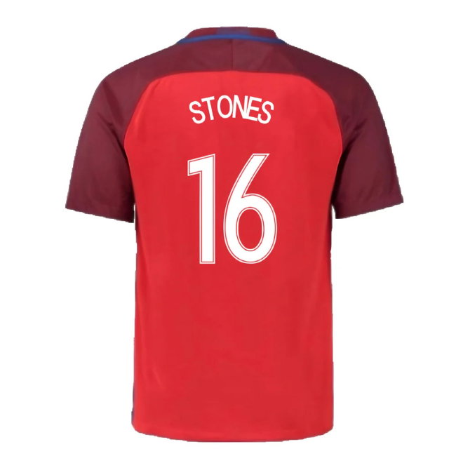 England 2016-17 Away Shirt (S) (Very Good) (Stones 16)