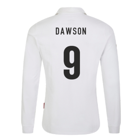 England 2023 RWC Home LS Classic Rugby Shirt (Dawson 9)