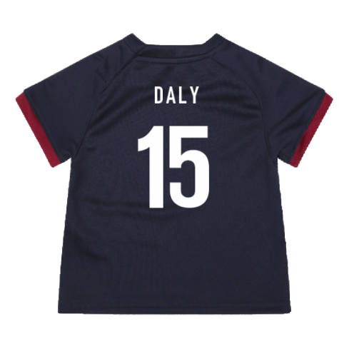 England RWC 2023 Alternate Replica Rugby Baby Shirt (Daly 15)