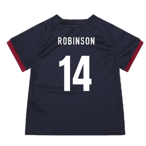 England RWC 2023 Alternate Replica Rugby Baby Shirt (Robinson 14)