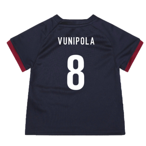 England RWC 2023 Alternate Replica Rugby Baby Shirt (Vunipola 8)