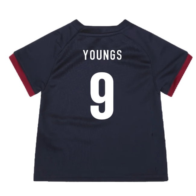 England RWC 2023 Alternate Replica Rugby Baby Shirt (Youngs 9)