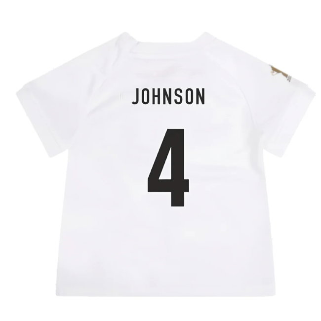 England RWC 2023 Home Replica Rugby Baby Kit (Johnson 4)