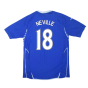 Everton 2007-08 Home Shirt ((Excellent) S) (Neville 18)