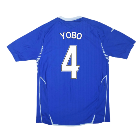 Everton 2007-08 Home Shirt ((Excellent) S) (Yobo 4)