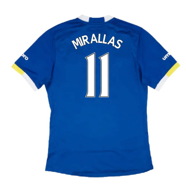 Everton 2016-17 Home Shirt (2XL) (Mint) (MIRALLAS 11)