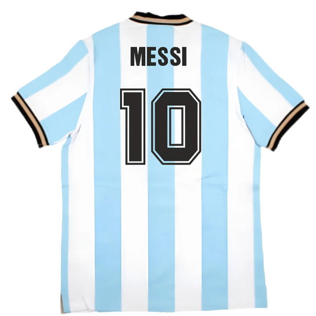 False Nein Argentina Home Vintage Shirt (MESSI 10)