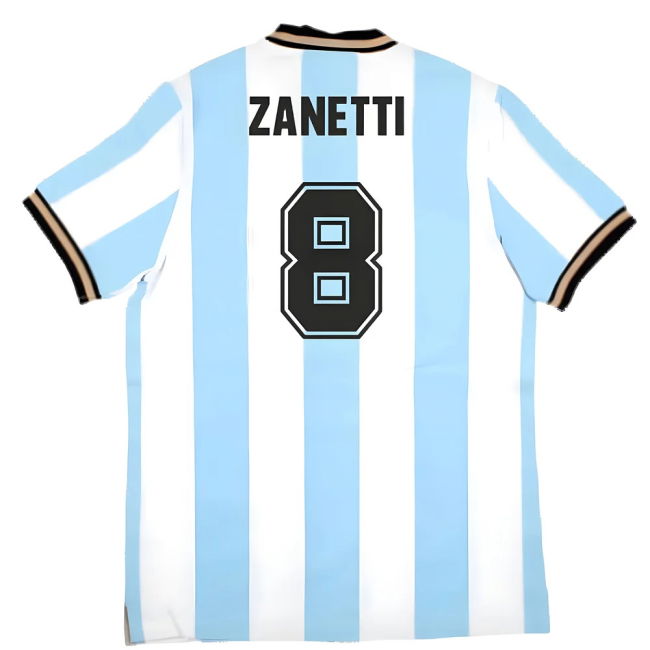 False Nein Argentina Home Vintage Shirt (ZANETTI 8)