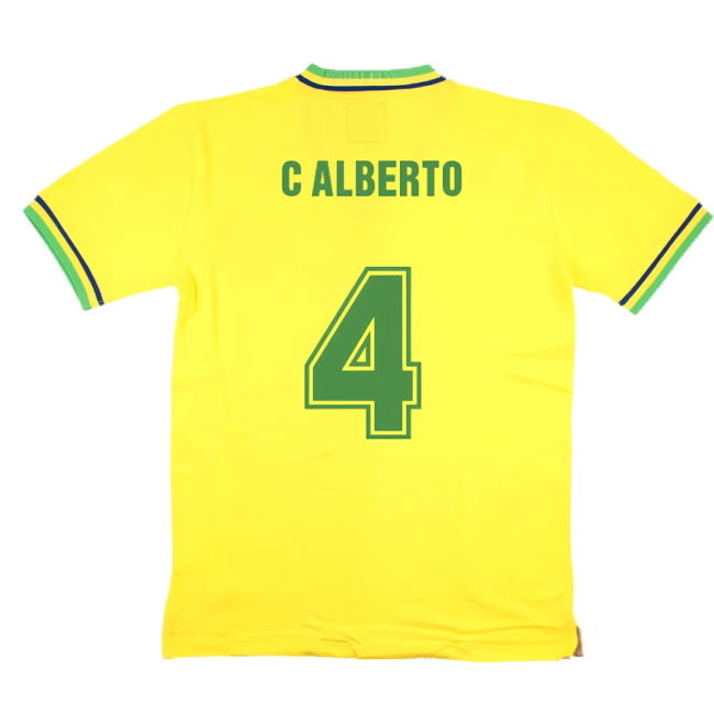 False Nein Brazil Home Football Shirt (C ALBERTO 4)