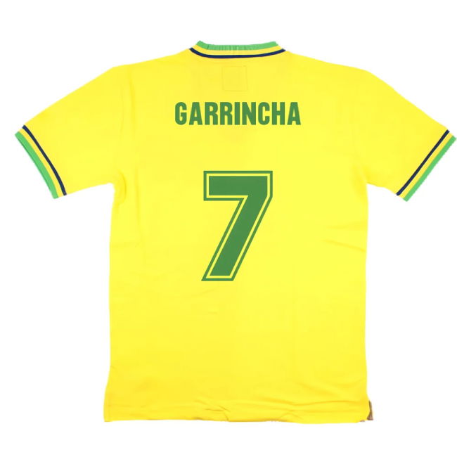 False Nein Brazil Home Football Shirt (GARRINCHA 7)