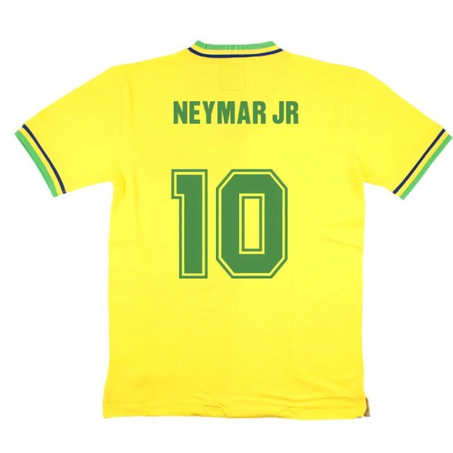 False Nein Brazil Home Football Shirt (NEYMAR JR 10)