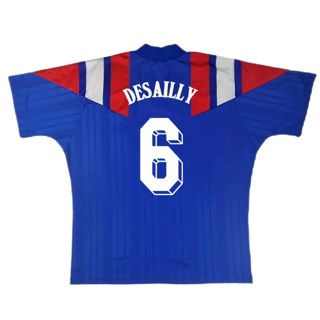 France 1992-94 Home Shirt (S) (Excellent) (DESAILLY 6)