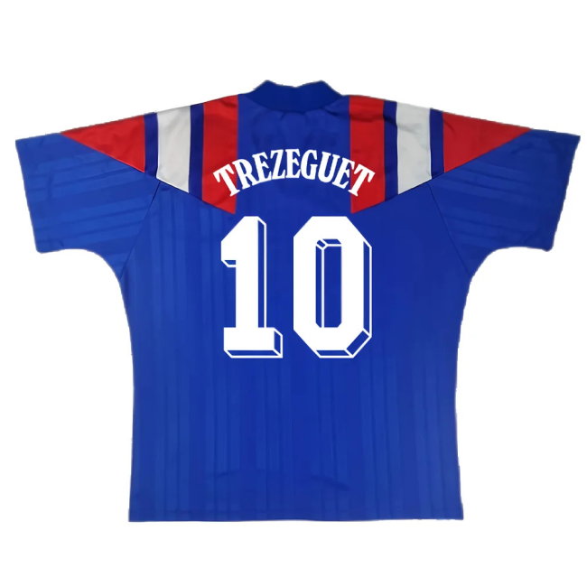 France 1992-94 Home Shirt (S) (Excellent) (TREZEGUET 10)