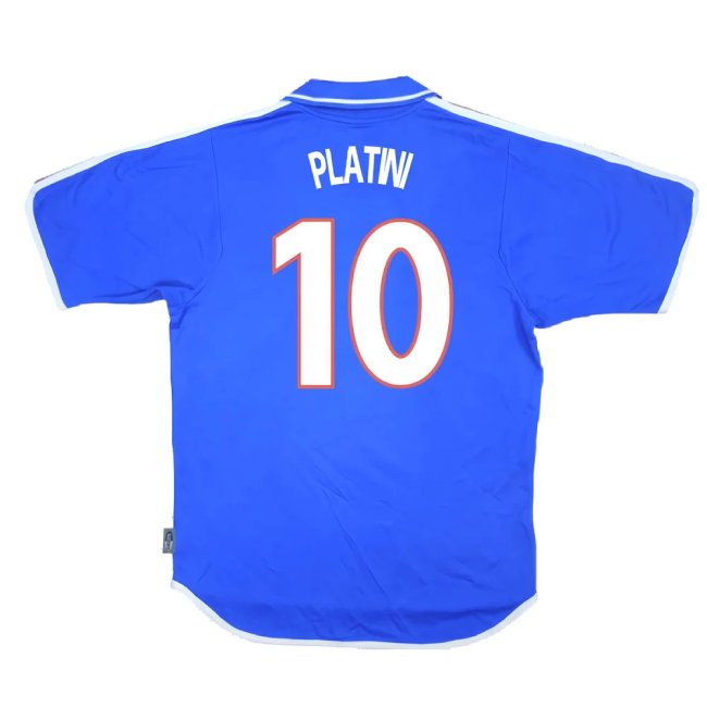 France 2000-02 Home Shirt (Very Good) (PLATINI 10)