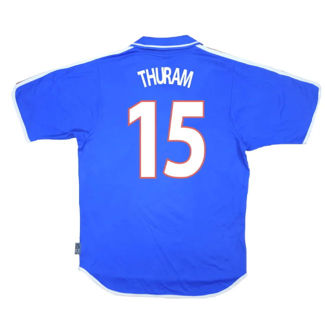 France 2000-02 Home Shirt (Very Good) (Thuram 15)