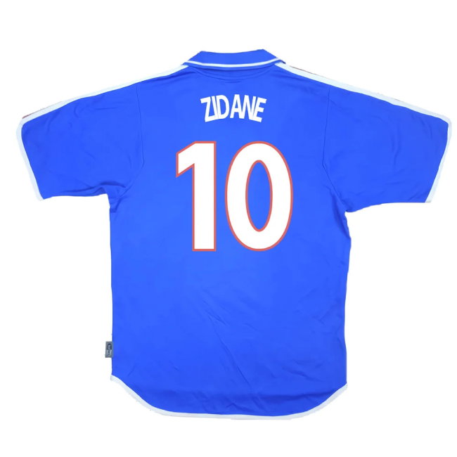 France 2000-02 Home Shirt (Very Good) (ZIDANE 10)