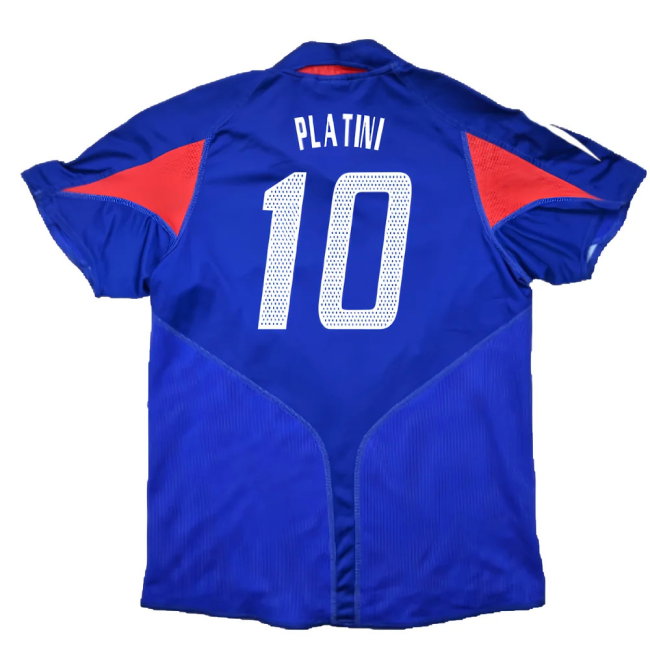 France 2004-06 Home Shirt (S) (Very Good) (PLATINI 10)