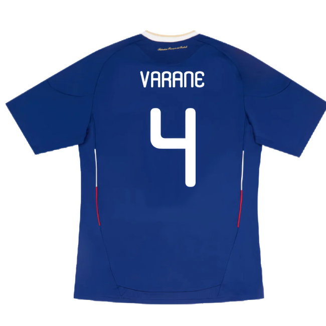 France 2010-11 Home Shirt (Excellent) (VARANE 4)