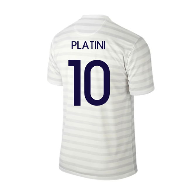 France 2014-15 Away Shirt ((Excellent) M) (Platini 10)