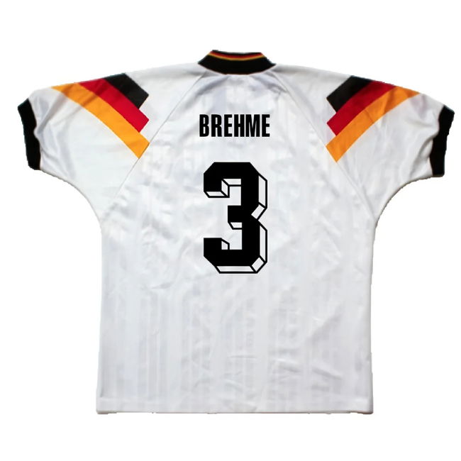 Germany 1992-93 Home Shirt ((Excellent) L) (Brehme 3)