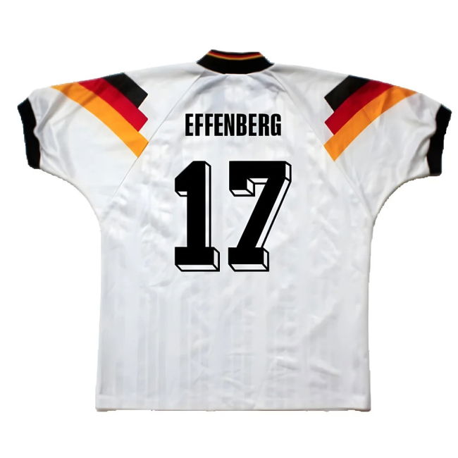 Germany 1992-93 Home Shirt ((Excellent) L) (Effenberg 17)