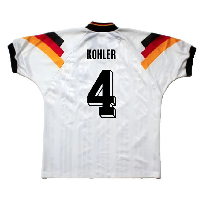 Germany 1992-93 Home Shirt ((Excellent) L) (Kohler 4)