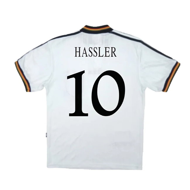 Germany 1996-98 Home Shirt (Excellent) (Hassler 10)