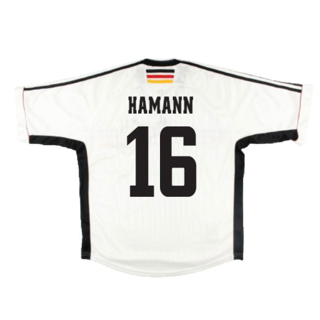 Germany 1998-00 Home Shirt ((Very Good) L) (Hamann 16)