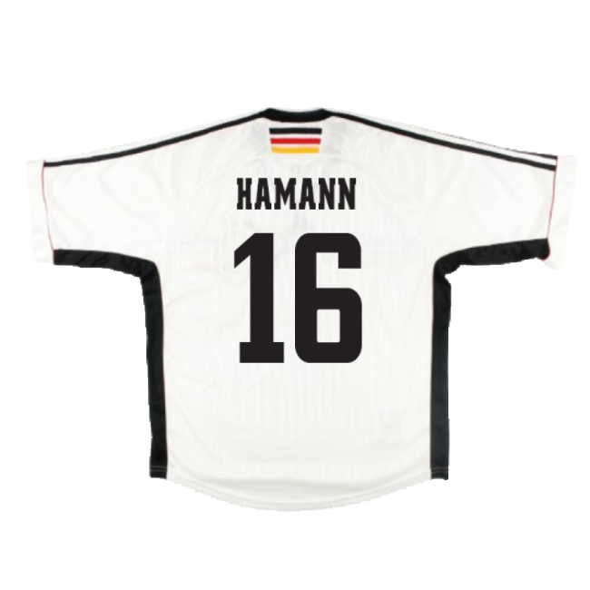 Germany 1998-00 Home Shirt ((Very Good) L) (Hamann 16)