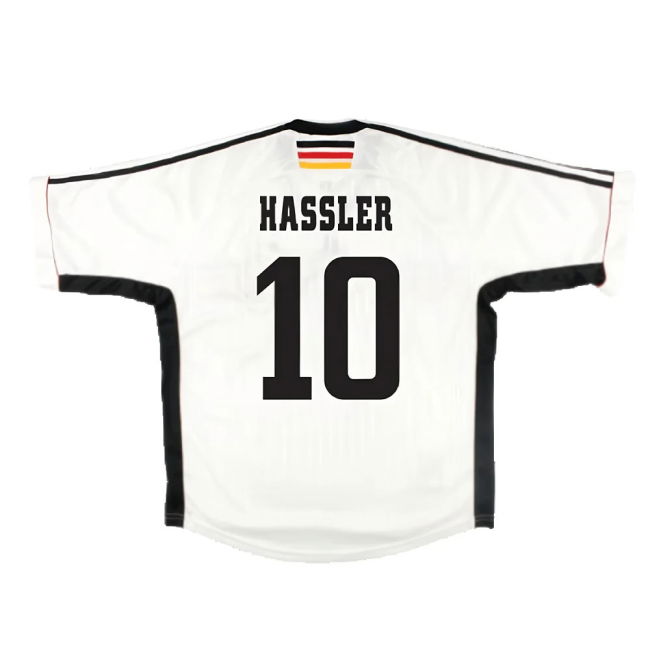 Germany 1998-00 Home Shirt ((Very Good) L) (Hassler 10)