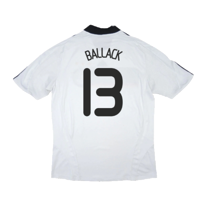 Germany 2008-09 Home Shirt ((Good) XL) (BALLACK 13)