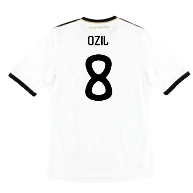 Germany 2010-11 Home Shirt ((Good) S) (OZIL 8)