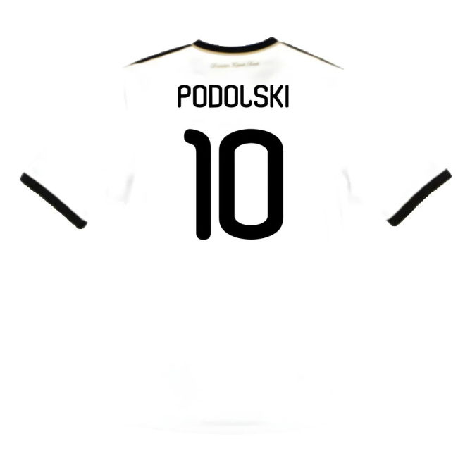 Germany 2010-11 Home Shirt ((Good) S) (PODOLSKI 10)