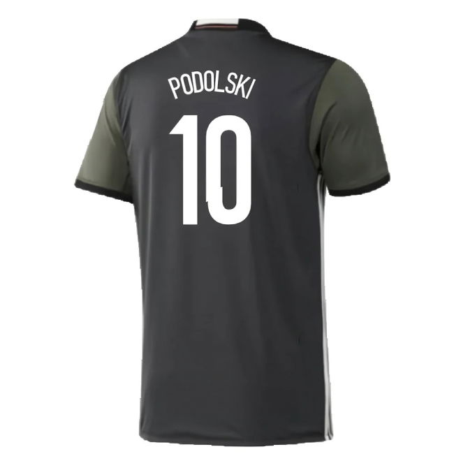 Germany 2015-16 Away Shirt ((Excellent) M) (Podolski 10)