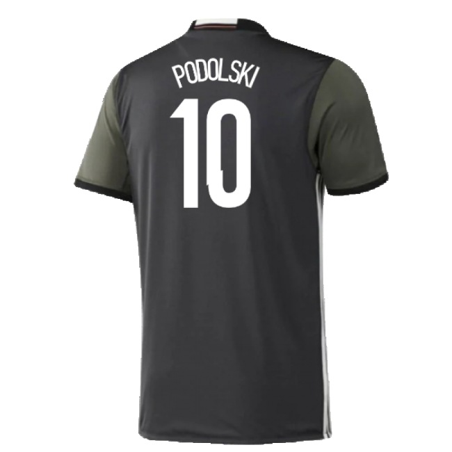 Germany 2015-16 Away Shirt ((Excellent) S) (Podolski 10)