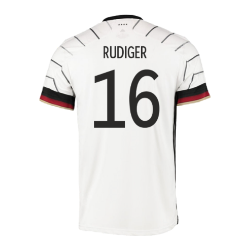 Germany 2020-21 Home Shirt ((Mint) S) (RUDIGER 16)