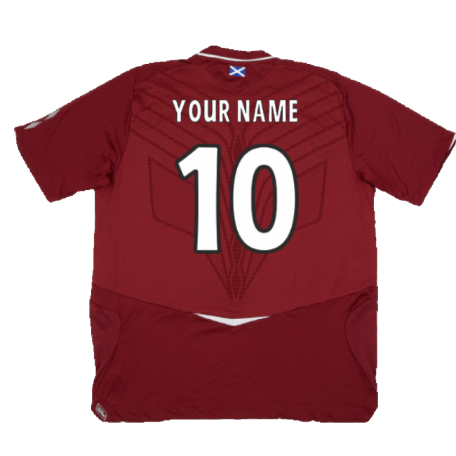 Hearts 2008-09 Home Shirt ((Good) XXL) (Your Name)