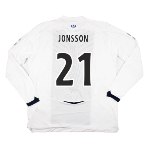 Hearts 2008-09 Long Sleeve Away Shirt (XXL) (Jonsson 21) (Mint)