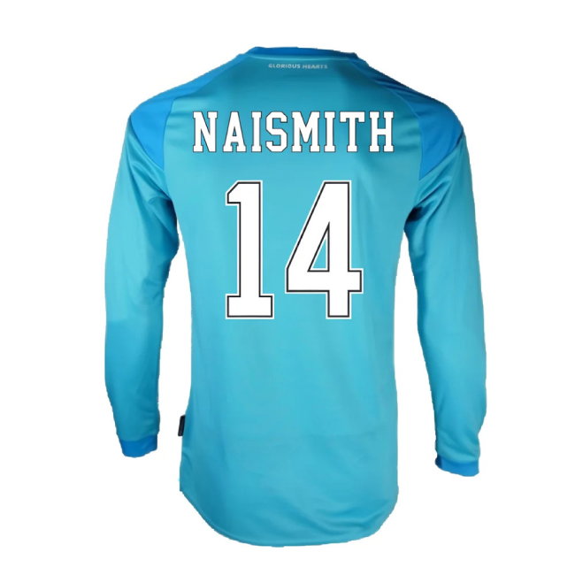 Hearts 2020-21 GK Home Long Sleeve Shirt (L) (Naismith 14) (Excellent)
