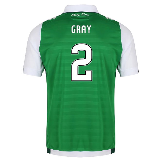 Hibernian 2017-18 Home Shirt (Excellent) (Gray 2)
